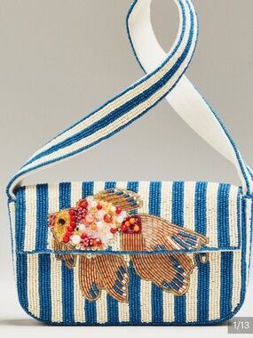 Anthropologie Fiona beaded bag NWOT